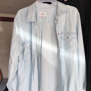 Denim button up